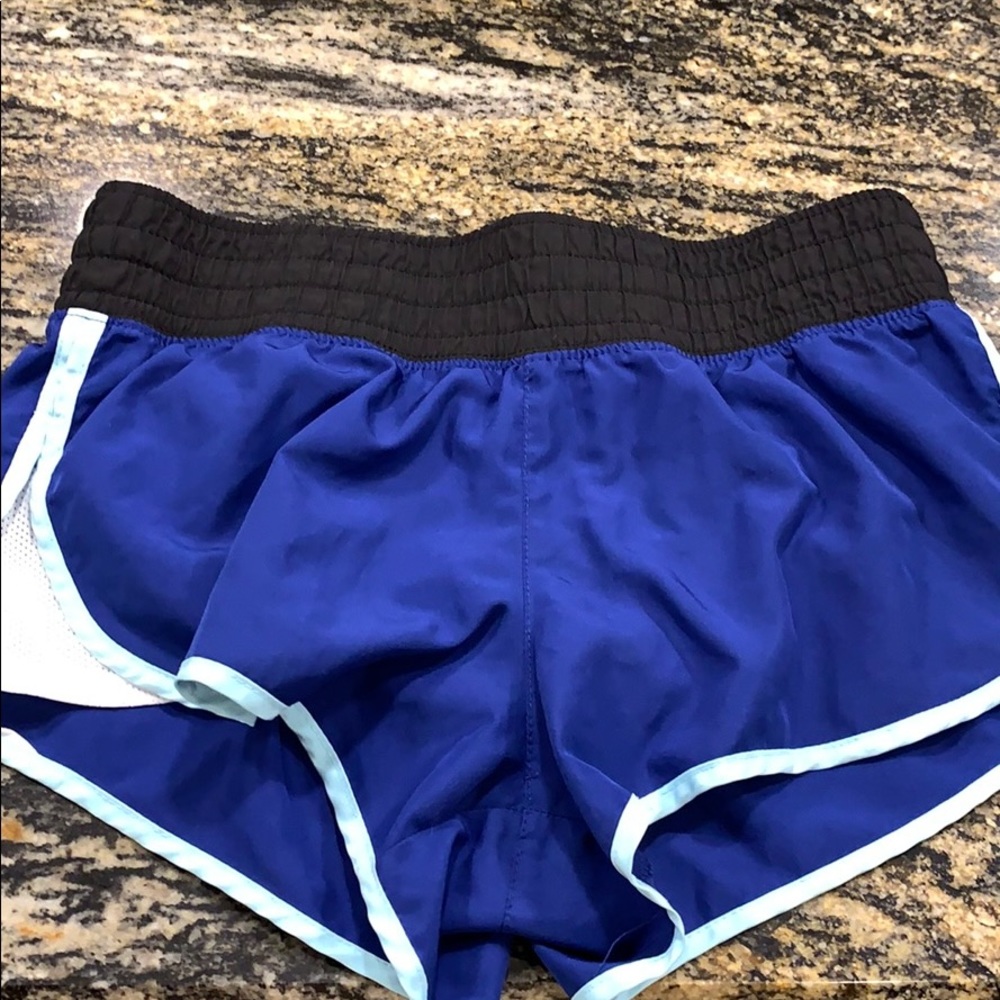 Electric blue athletic shorts